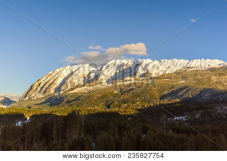 Mountains In Styria Bad Mitterndorf Alps Sunset