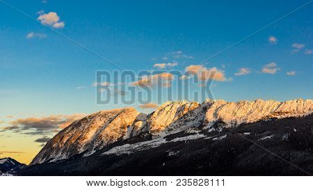 Mountains In Styria Bad Mitterndorf Alps Sunset