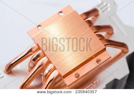 Concept Of Air Cooling Of The Central Processor Of A Computer Aluminum Radiator With Copper Heat Pip