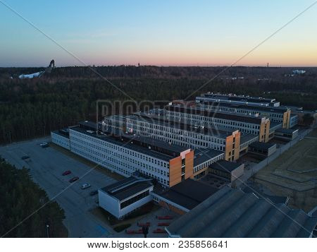 Panoramic Aerial View Of City Tallinn Estonia , Distrikt Mustamjae