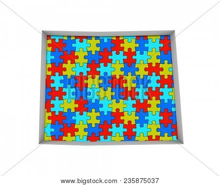Colorado CO Puzzle Pieces Map Working Together 3d Illustration