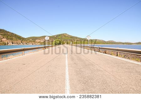 Copper Red Polluted Lake Mine In Gossan Cobre Huelva Spain