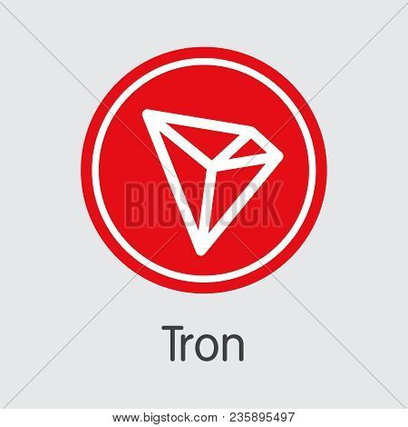 Tron Blockchain Coin Image. Blockchain, Block, Distribution Trx Transaction Icon