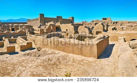 The Archaeological  Complex Of Arg-e Rayen Is Notable Tourist Landmark With Preserved Examples Of An