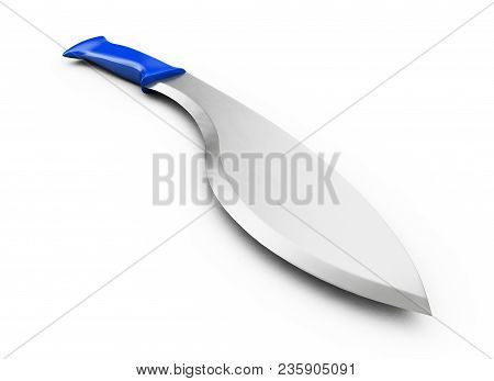 3d Rendering Of Machete, Isolated On White Background.