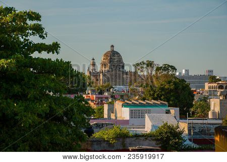 San Francisco De Campeche, Mexico: View Of The Former San Jose Cathedral. It Was The Main Temple Of 