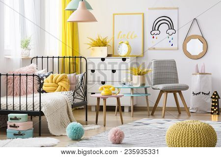 Colorful Kid's Bedroom Interior