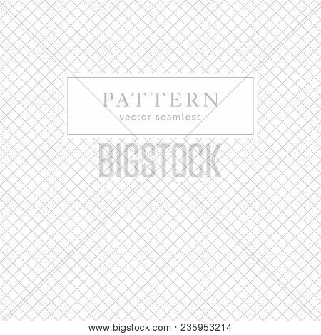 Simple Geometric Seamless Pattern With Diagonal Crossing Lines. Light Collection. Abstract Textured 