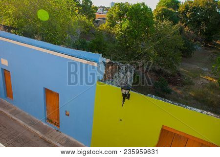 Campeche, Mexico: Top View Of The House Of Deceit, Where The Walls Are, And The House Is Not. Coloni
