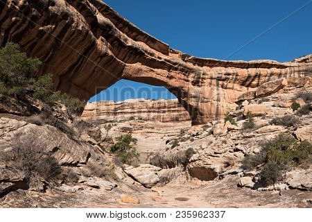 Sipapu Bridge Is Located In Natural Bridges National Monument In Southern Utah.