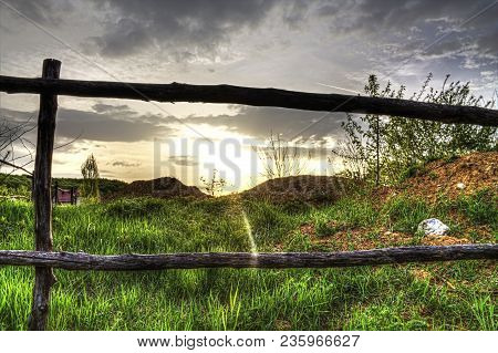Fence In A Field