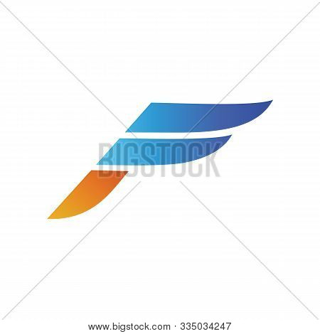 Letter F Wing Logo, F With Wing Icon