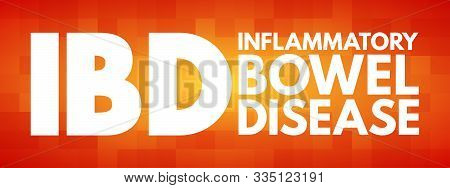 Ibd - Inflammatory Bowel Disease Acronym, Medical Concept Background