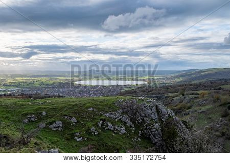 View From The Top Of Cheddar Gorge In Somerset.