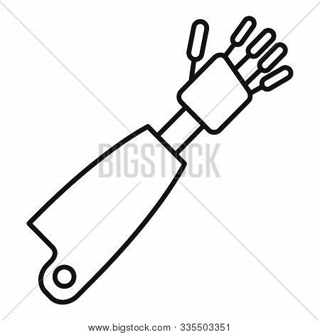Prosthesis Hand Icon. Outline Prosthesis Hand Vector Icon For Web Design Isolated On White Backgroun