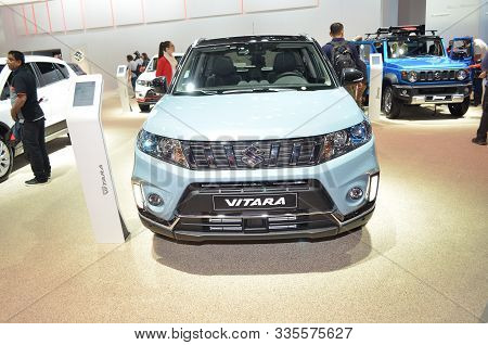 Paris, France - October 02, 2018: Suzuki Vitara All Grip At Paris Motor Show