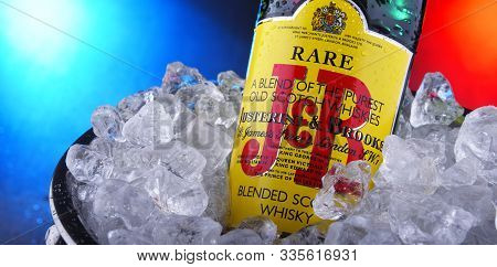 Bottle Of J&b Rare Blended Scotch Whisky