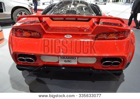 Geneva, Switzerland, March 06-2018: Sbarro Gtc At Gims