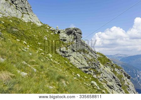 Landscape From Hiking Trail From Kupen Peaks To Orlovets Peak, Rila Mountain, Bulgaria
