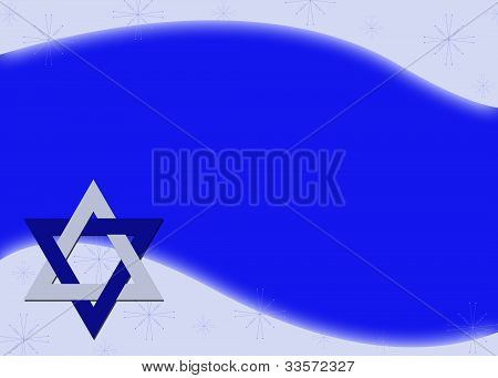 Hanukkah Davidstern Hintergrund
