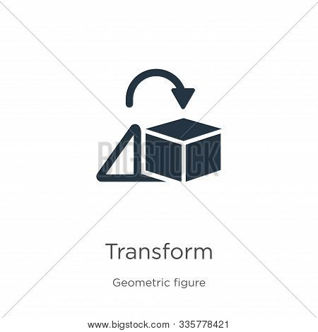 Transform Icon Vector. Trendy Flat Transform Icon From Geometric Figure Collection Isolated On White