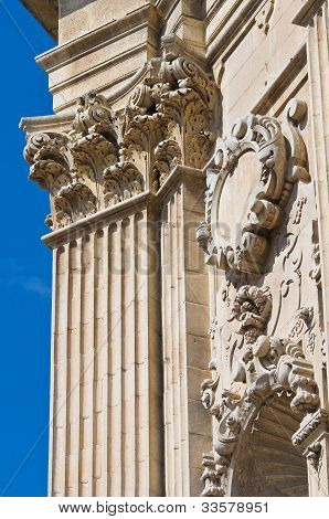 Iglesia de Santa Chiara. Lecce. Puglia. Italia.