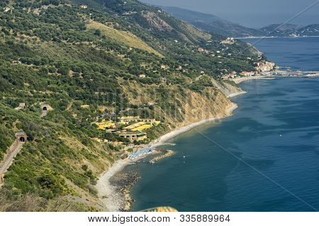 The Coast At Summer Near Ascea, Salerno, Campania, Italy