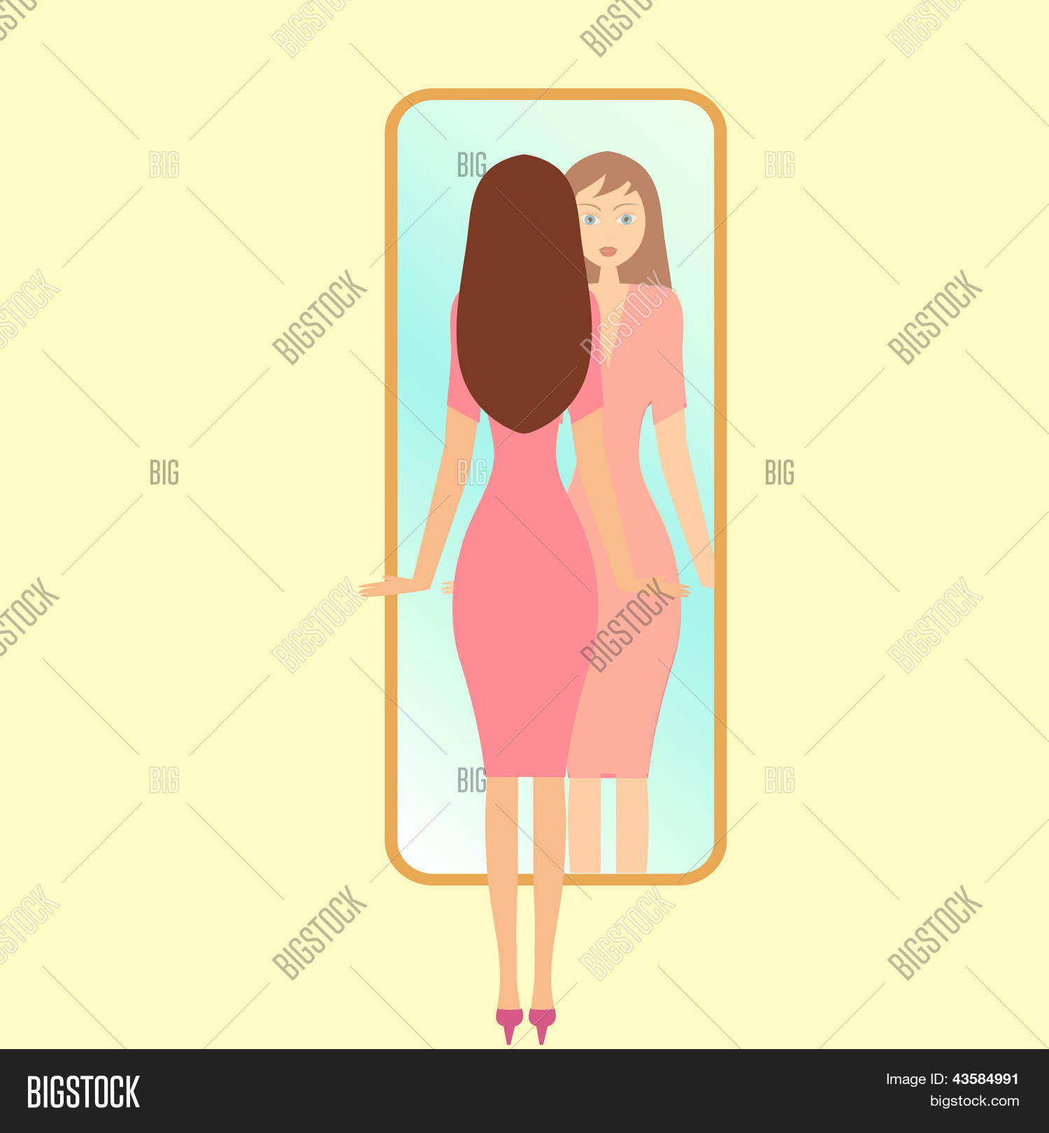 Увидеть девушку в зеркале. Отражение в зеркале. Увидеть девушку в зеркале. Фигура девушки в зеркале. Портрет с отражением.