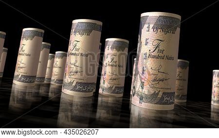 Nigerian Naira Money Banknotes Pack Illustration