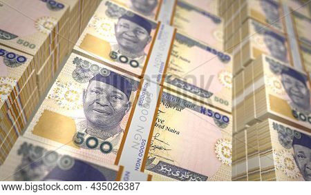 Nigerian Naira Money Banknotes Pack Illustration