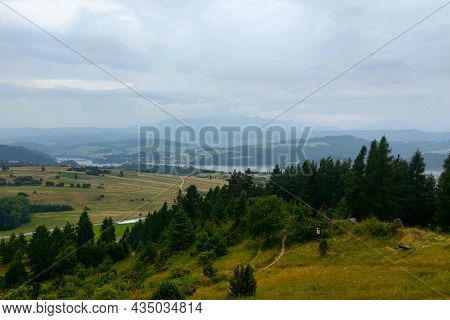 View Of The Mountains On A Cloudy Autumn Day