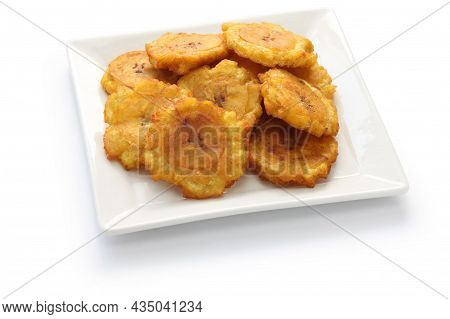 Dried Banana Chips Fried In Coconut Oil.