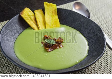 Dried Banana Chips Fried In Coconut Oil.