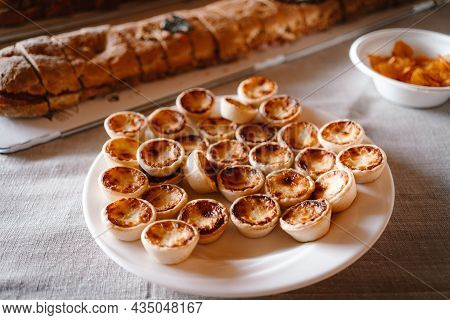 Apero Beautifully Arranged As Finger Food On Plates On A Table