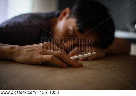 A Man Who Falls Asleep With A Cigarette