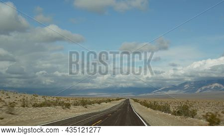 Road Trip To Death Valley, Driving Auto In California, Usa. Hitchhiking Traveling In America. Highwa