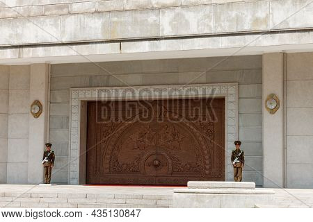 Hyangsan, North Pyongan Province, North Korea - July 28, 2014: International Friendship Exhibition. 