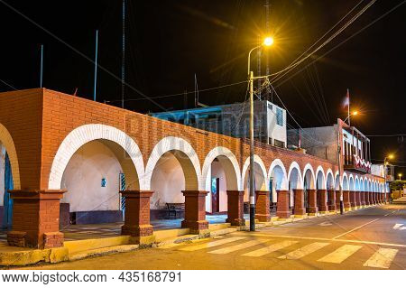 Town Hall Of Palpa In The Ica Region Of Peru