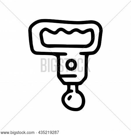 Deep Tissue Massager Line Vector Doodle Simple Icon
