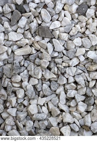 Rubble Or Gravel Background, Construction Material. Gravel Pebbles Stone Texture Seamless Texture