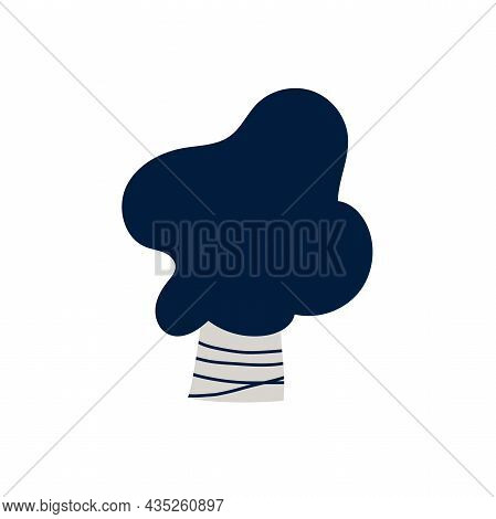 Baobab Tree Silhouette. Stylezed Hand Drawn Icon