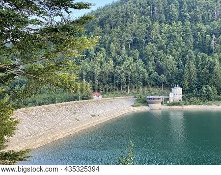 Lokve Dam Or Lokvarsko Lake Reservoir Dam, Lokve - Gorski Kotar, Croatia (lokvarska Brana Ili Brana 