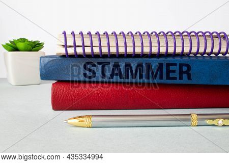 Treatment Word, Stammer Word With Medical Concepts And Medical Equipment