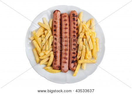 Klobása a hranolky