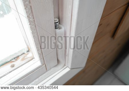Insulated Old Window Frames To Prevent Warmth Heat Leak And Drafts, Preparing House For Winter And C