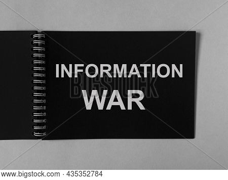 Information War, Warfare Word On Paper. Iw Concept.