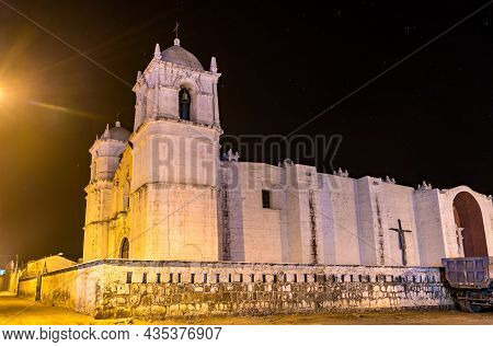 San Pedro De Alcantara Church In Cabanaconde At The Colca Canyon In Peru
