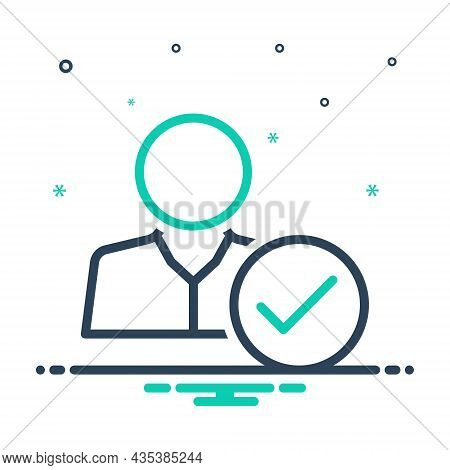 Mix Icon For Attendance Presence Appearance Checking Being-there Impendence