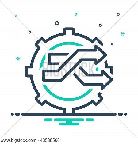 Mix Icon For Changed Switch-services Transit Change Move Transformation Changeover Progress Restart