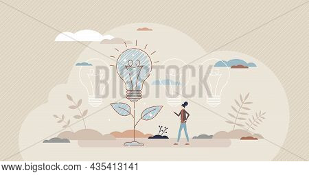 Sustainability Innovation And Creative Ecology Friendly Tech Development Concept. Alternative Energy